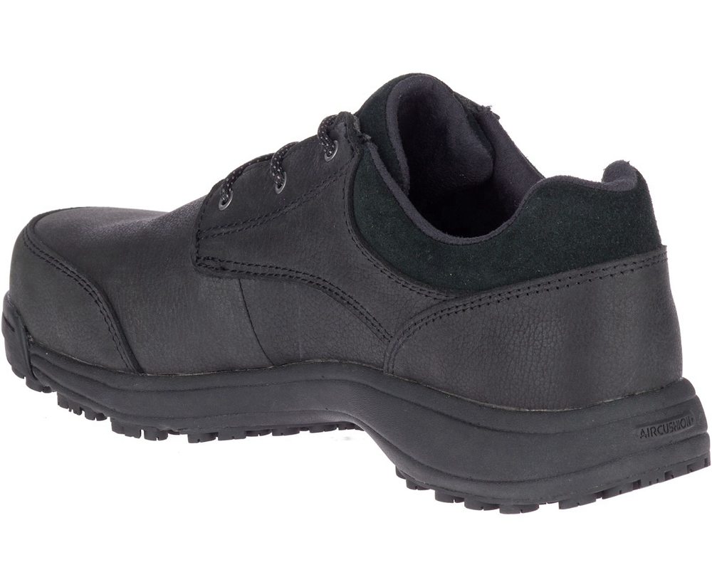 Merrell Work Shoes Black - Sutton Oxford Steel Toe - Mens 31PEOYMWL